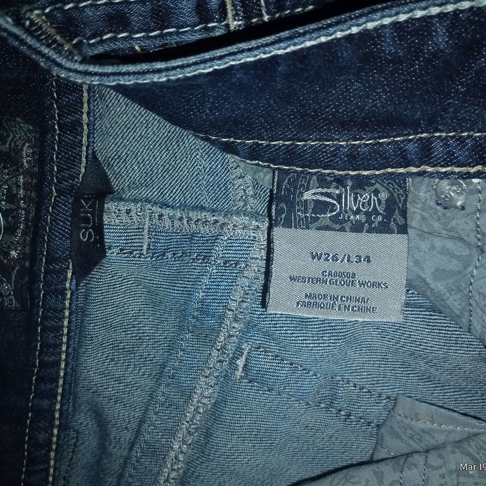 Silver Jeans Co. Women's Flare & Wide Leg Jeans - Dark Blue